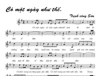 Có một ngày như thế sheet có lời