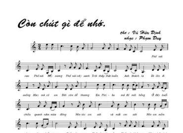 Còn chút gì để nhớ sheet có lời