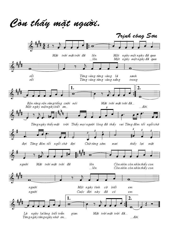 Còn thấy mặt người sheet