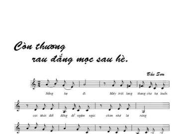 Còn thương rau đắng mọc sau hè sheet có lời