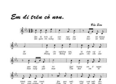 Em Đi Trên Cỏ Non sheet có lời 