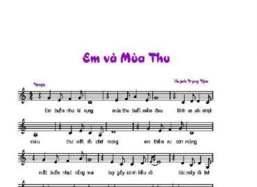 Em Và Mùa Thu sheet có lời