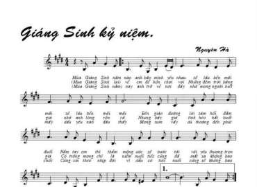 Giáng Sinh Kỹ Niệm sheet có lời 