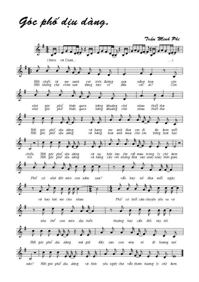 Góc Phố Dịu Dàng sheet