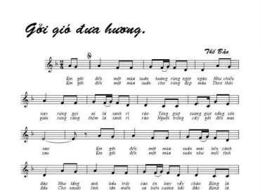 Gởi Gió Đưa Hương sheet có lời 