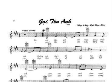 Gọi Tên Anh sheet có lời 