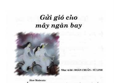 Gửi Gió Cho Mây Ngàn Bay sheet có lời 