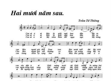 Hai Mươi Năm Sau sheet có lời 