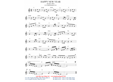 Happy New Year sheet có lời 