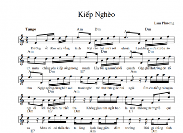 Kiếp Nghèo sheet có lời 