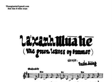 Lá Xanh Mùa Hè sheet có lời 