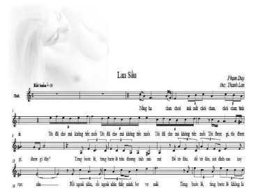 Khúc Lam Sầu sheet có lời 