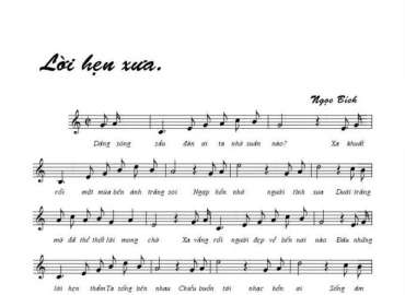 Lời Hẹn Xưa sheet có lời 