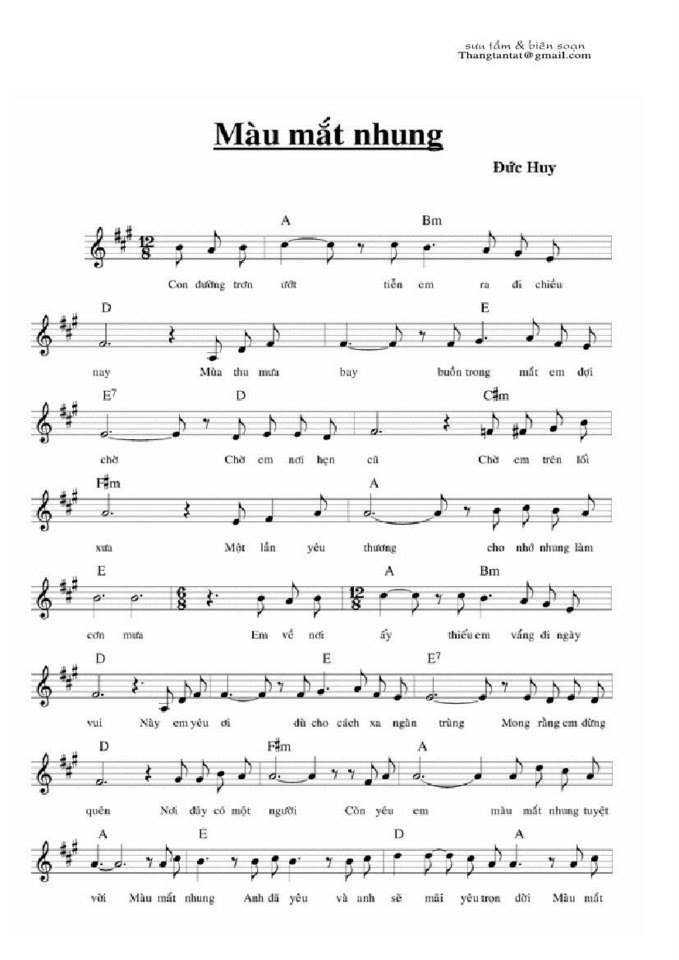 Màu Mắt Nhung sheet 