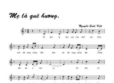 Mẹ Là Quê Hương sheet có lời 