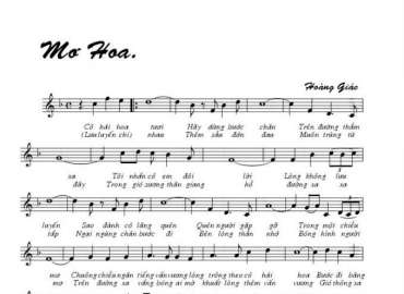 Mơ Hoa sheet có lời 