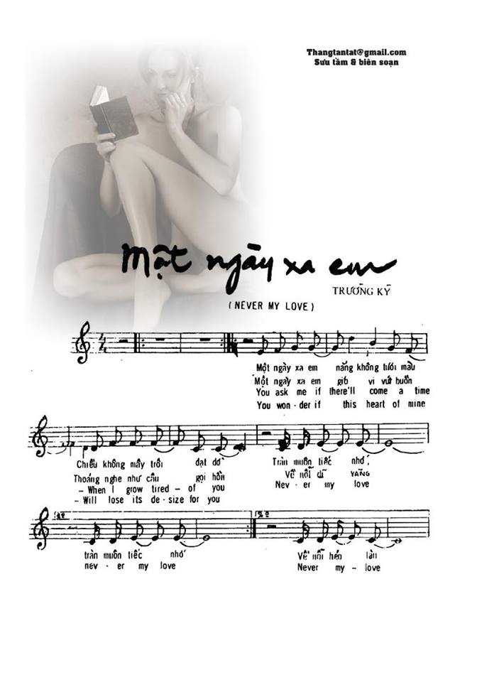 Một Ngày Xa Em sheet