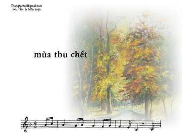 Mùa Thu Chết sheet có lời 