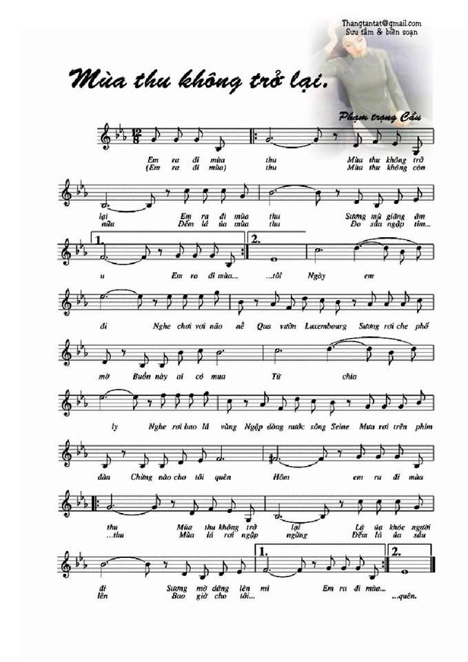 Mùa Thu Không Trở Lại sheet