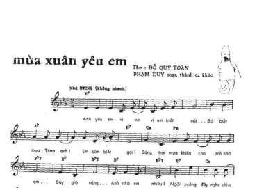 Mùa Xuân Yêu Em sheet có lời 