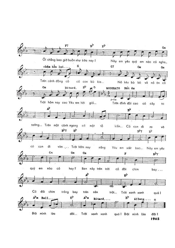 Mùa Xuân Yêu Em sheet có lời 