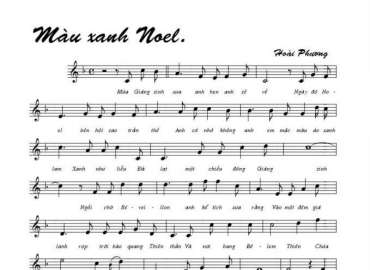 Màu Xanh Noel sheet có lời 