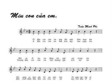 Miu Con Của Em sheet có lời 