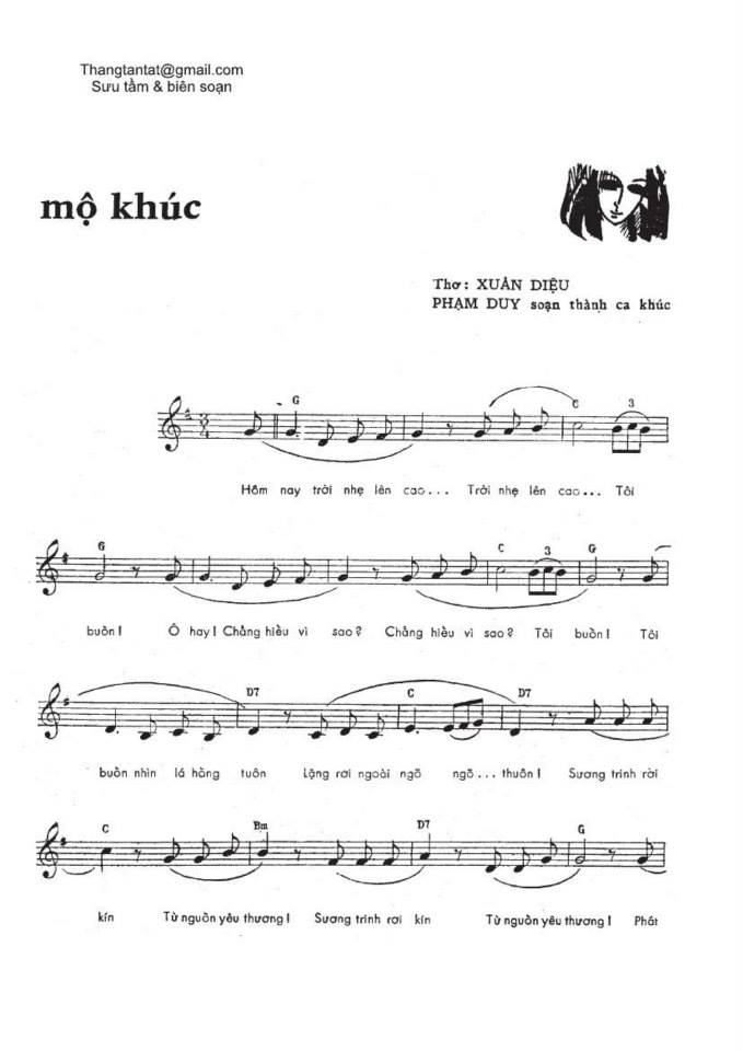 Mộ Khúc sheet