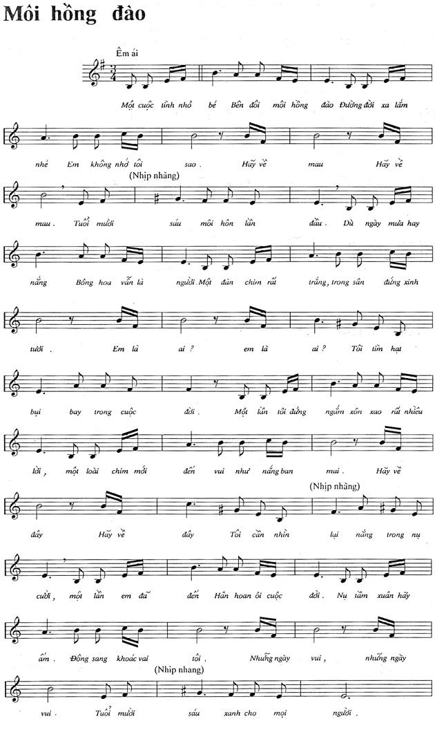 Môi Hồng Đào sheet