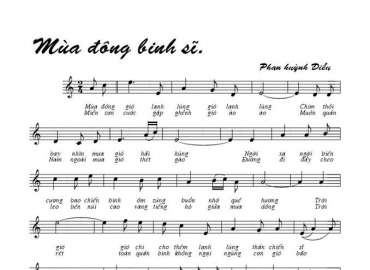 Mùa Đông Binh Sĩ sheet có lời 