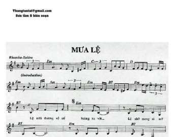 Mưa Lệ sheet có lời 