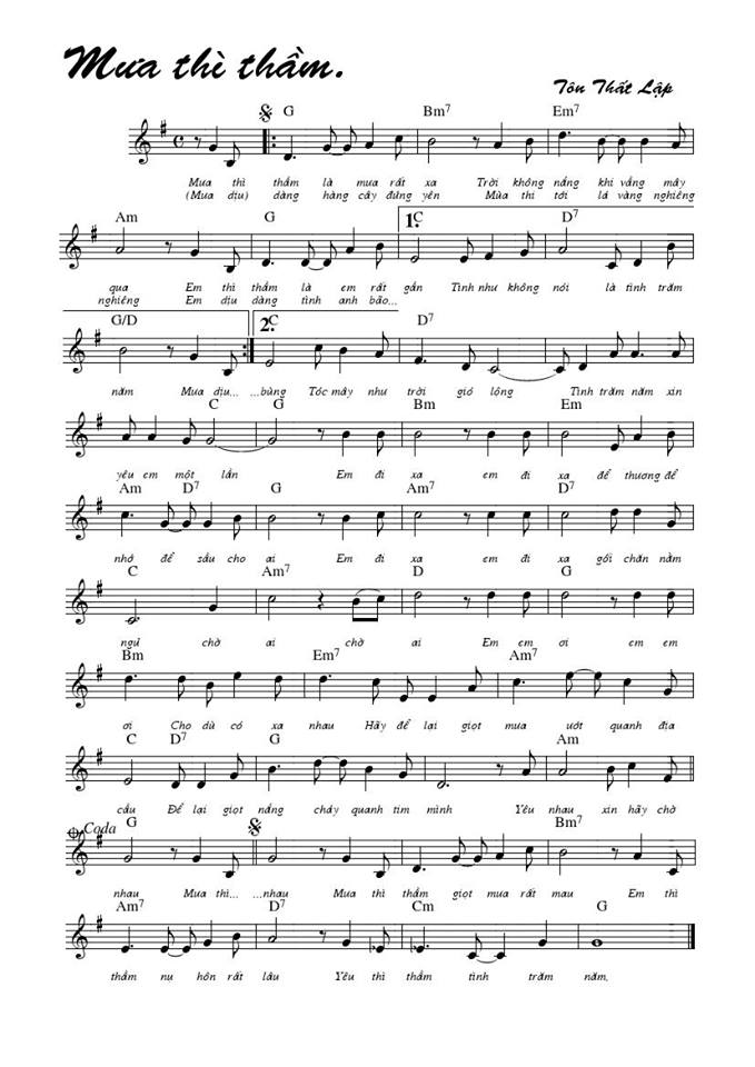 Mưa Thì Thầm sheet Mưa Thì Thầm sheet