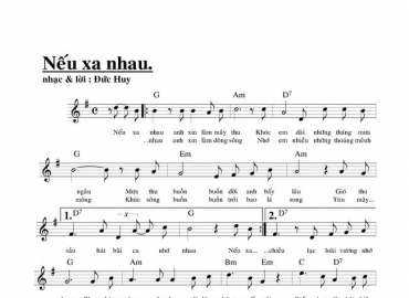 Nếu Xa Nhau sheet có lời 