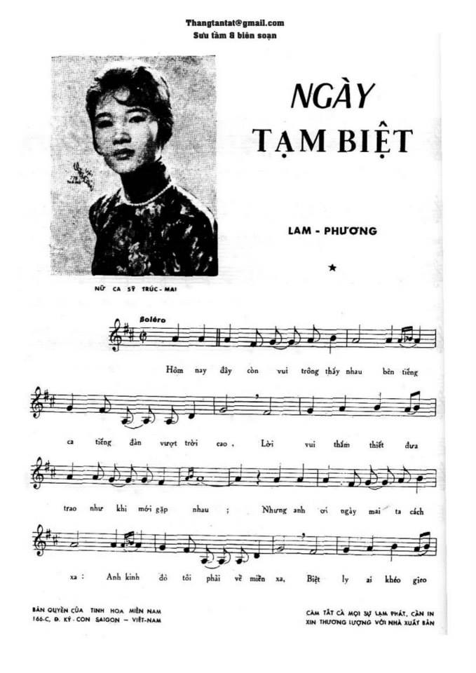 Ngày Tạm Biệt sheet
