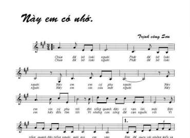 Này Em Có Nhớ sheet có lời 