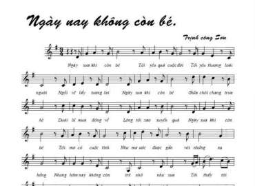Ngày Nay Không Còn Bé sheet có lời 