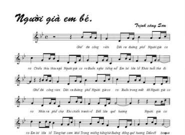 Người Già Em Bé sheet có lời 