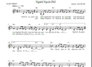 Người Ngoài Phố sheet có lời 