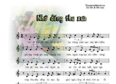 Nhớ Dáng Thu Xưa sheet có lời 
