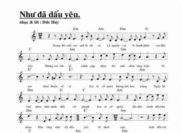 Như Đã Dấu Yêu sheet có lời 
