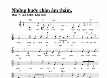 Những Bước Chân Âm Thầm sheet có lời 