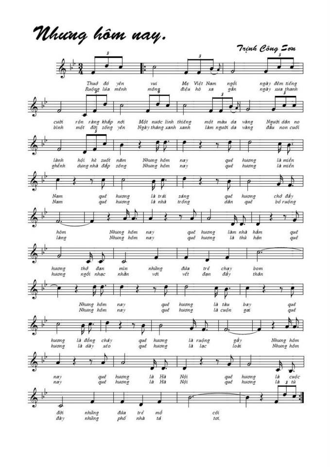 Nhưng Hôm Nay sheet