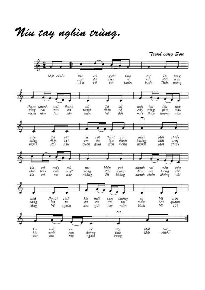 Níu Tay Nghìn Trùng sheet