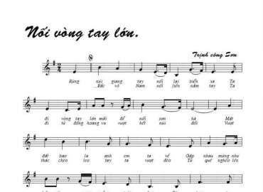 Nối Vòng Tay Lớn sheet có lời 