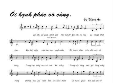 Ôi Hạnh Phúc Vô Cùng sheet có lời 
