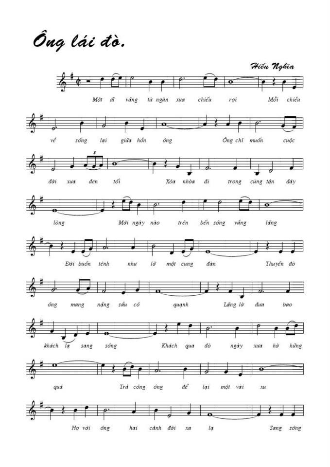 Ông Lái Đò sheet