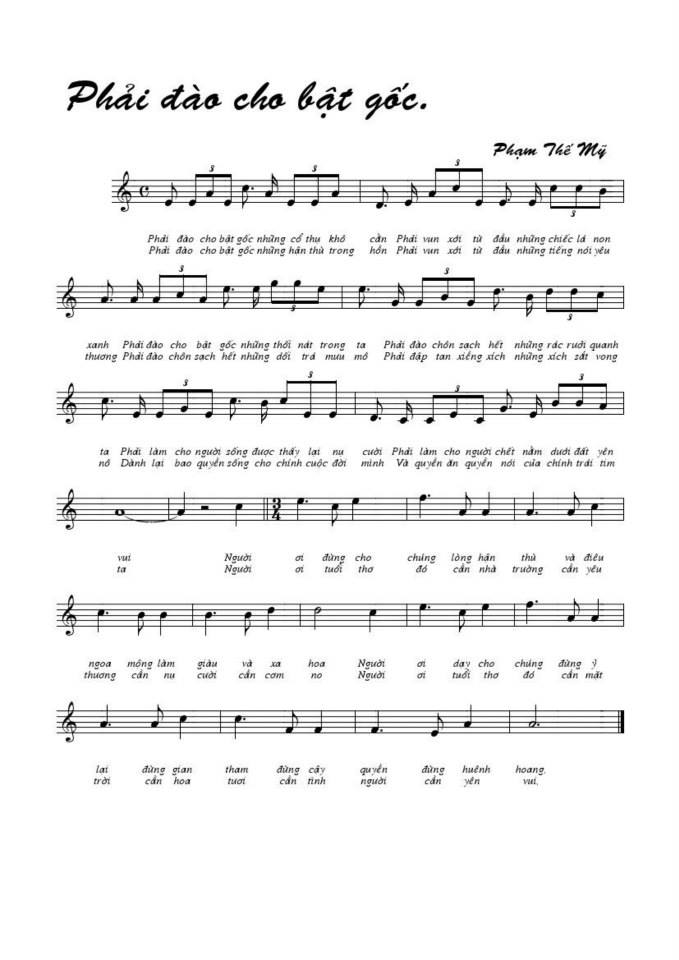 Phải Đào Cho Bật Gốc sheet