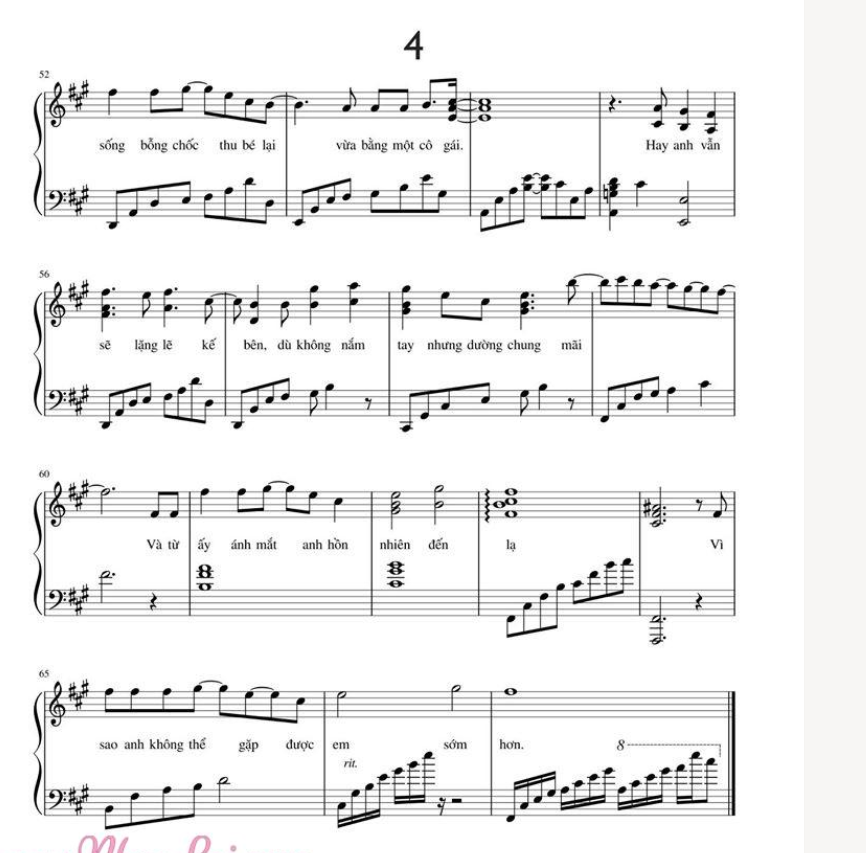 Phía Sau Một Cô Gái sheet có lời 