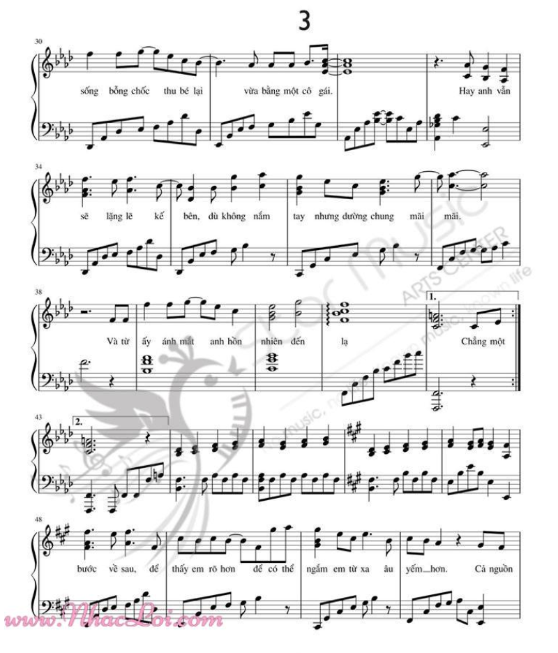 Phía Sau Một Cô Gái sheet có lời 