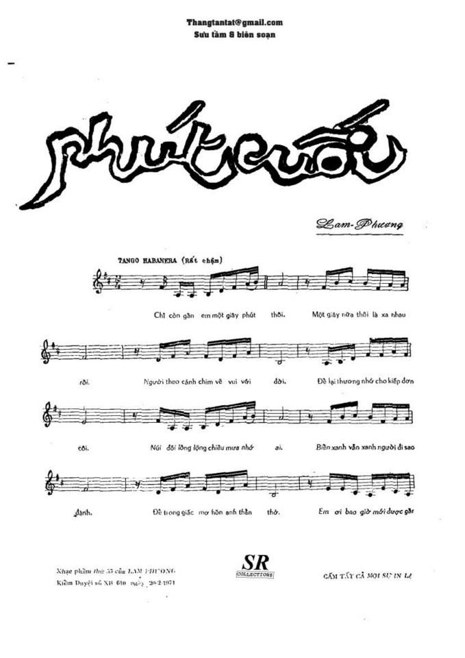 Phút Cuối sheet
